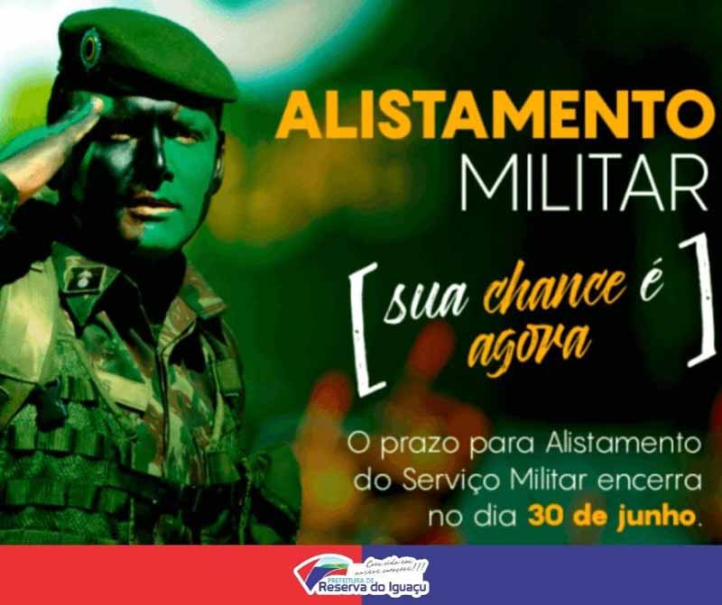 Prazo do Alistamento Militar para jovens que completam 18 anos em 2022  termina na quinta (30)